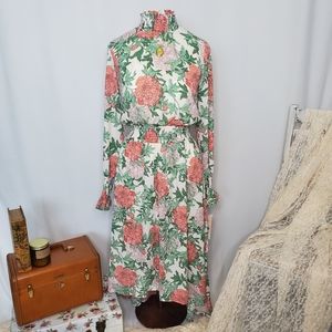 Nanette Lepore Cottagecore Floral Smocked Maxi Dress NWT Size 4